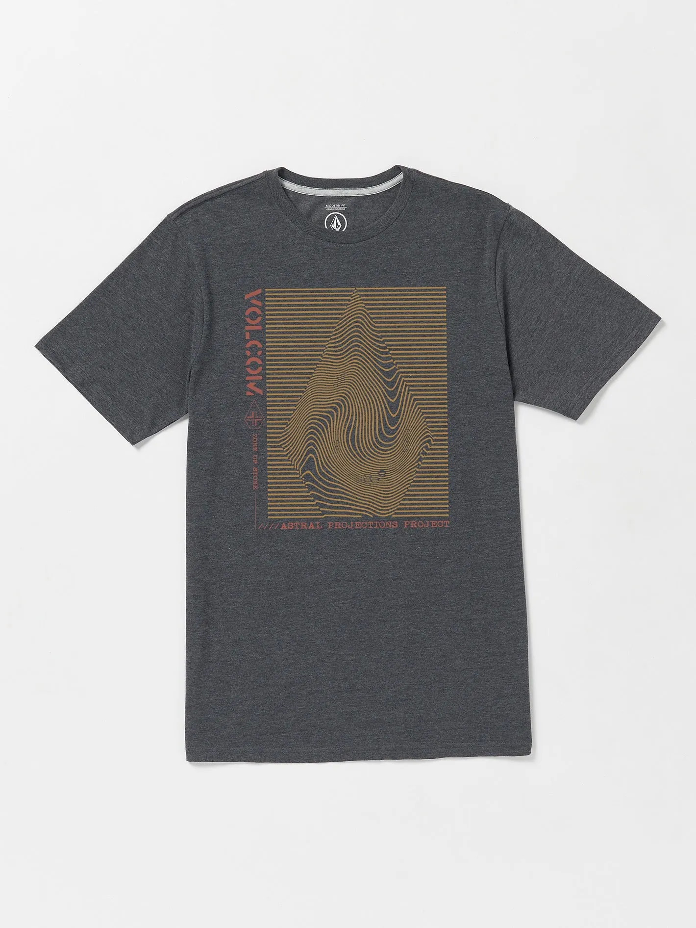 Astral Short Sleeve Tee - Dark Black Heather sold by Volcom