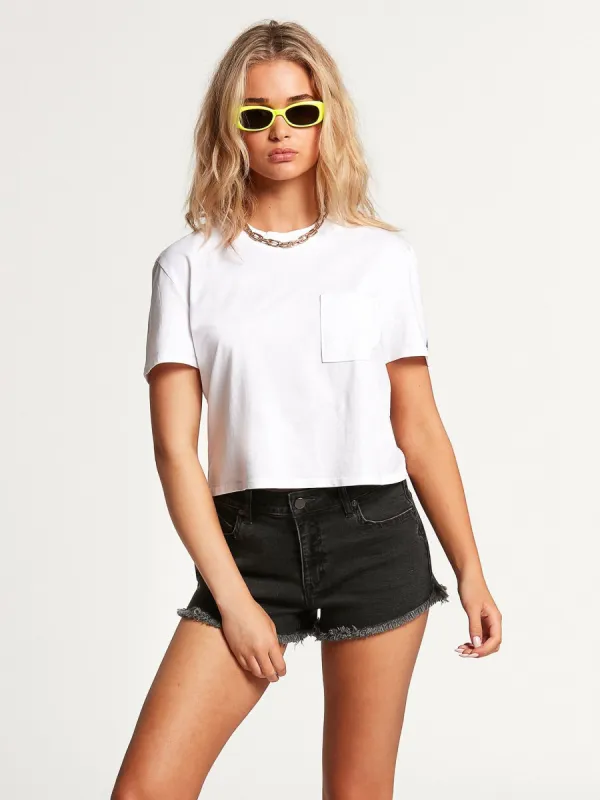 Pocket Stone Short Sleeve Tee - White sold by Volcom