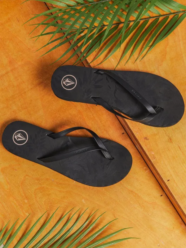 Color Me Spring Sandal - Black Out sold by Volcom