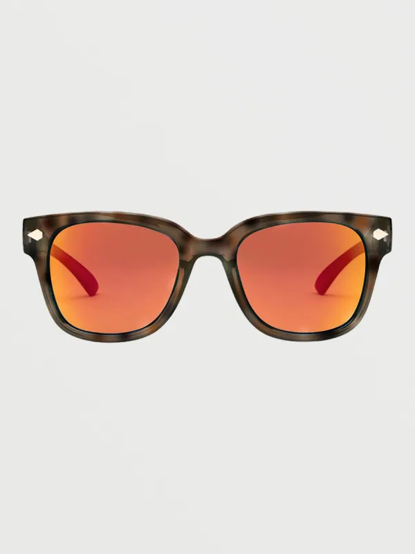 Freestyle Sunglasses - Gloss Tort/Heat Mirror sold by Volcom