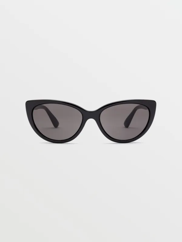 Butter Sunglasses - Gloss Black/Gray sold by Volcom