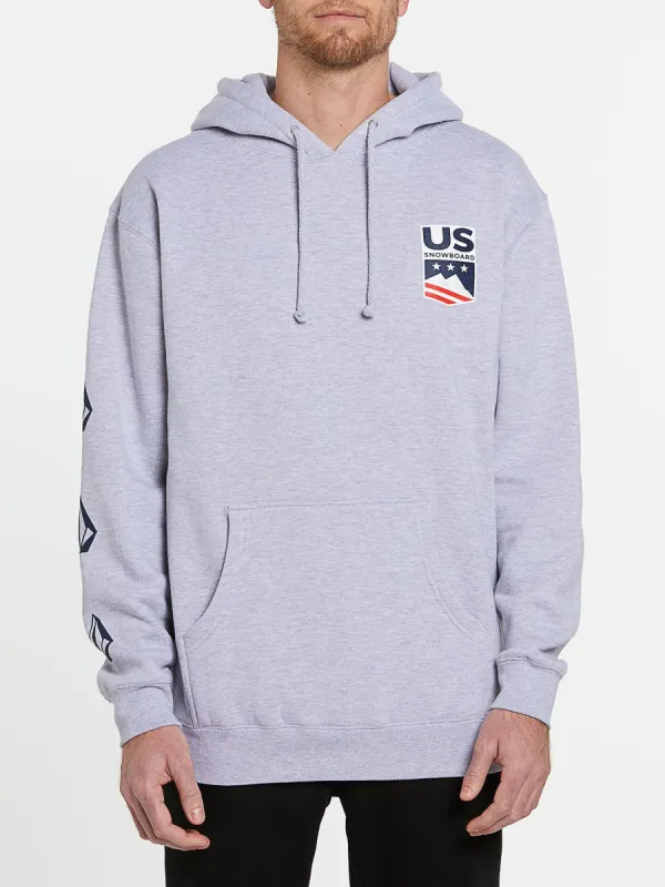 Mens USA Deadly Stones Pullover - Heather Grey made by Volcom