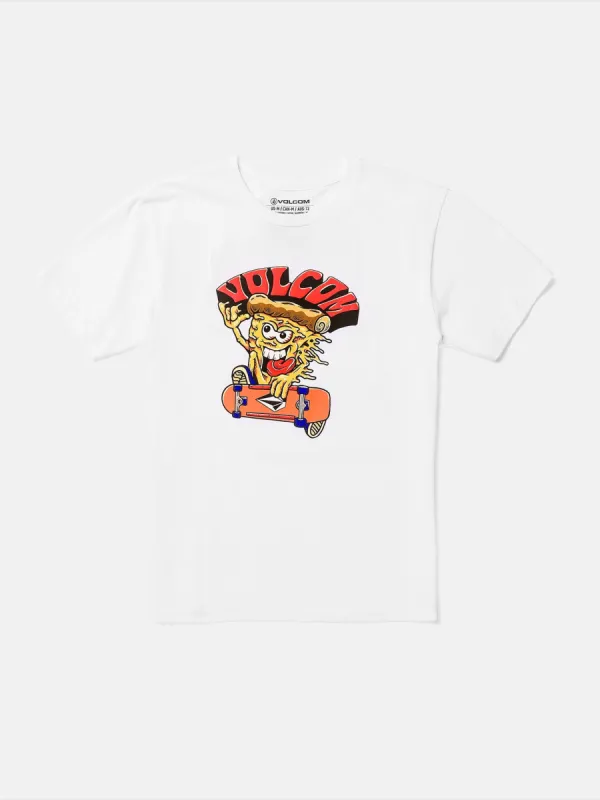 Big Boys Pizzapower Short Sleeve Tee - White sold by Volcom