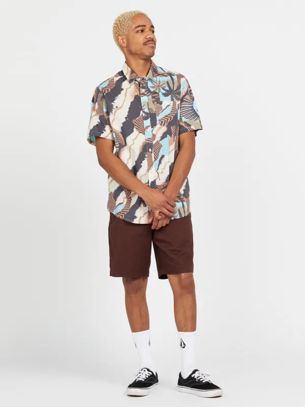 Stairway Stone Short Sleeve Shirt - Whitecap Grey sold by Volcom
