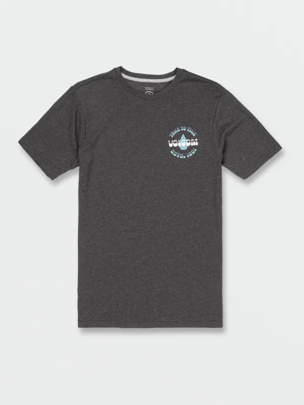 Stone Backstage Short Sleeve Tee - Dark Black Heather sold by Volcom