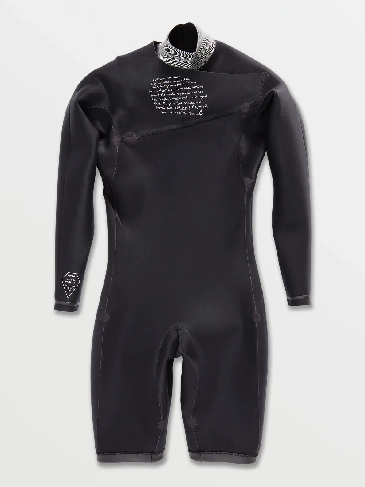 Modulator 2mm Long Sleeve Chest Zip Wetsuit - Black (2022) sold by Volcom product image thumbnail 5