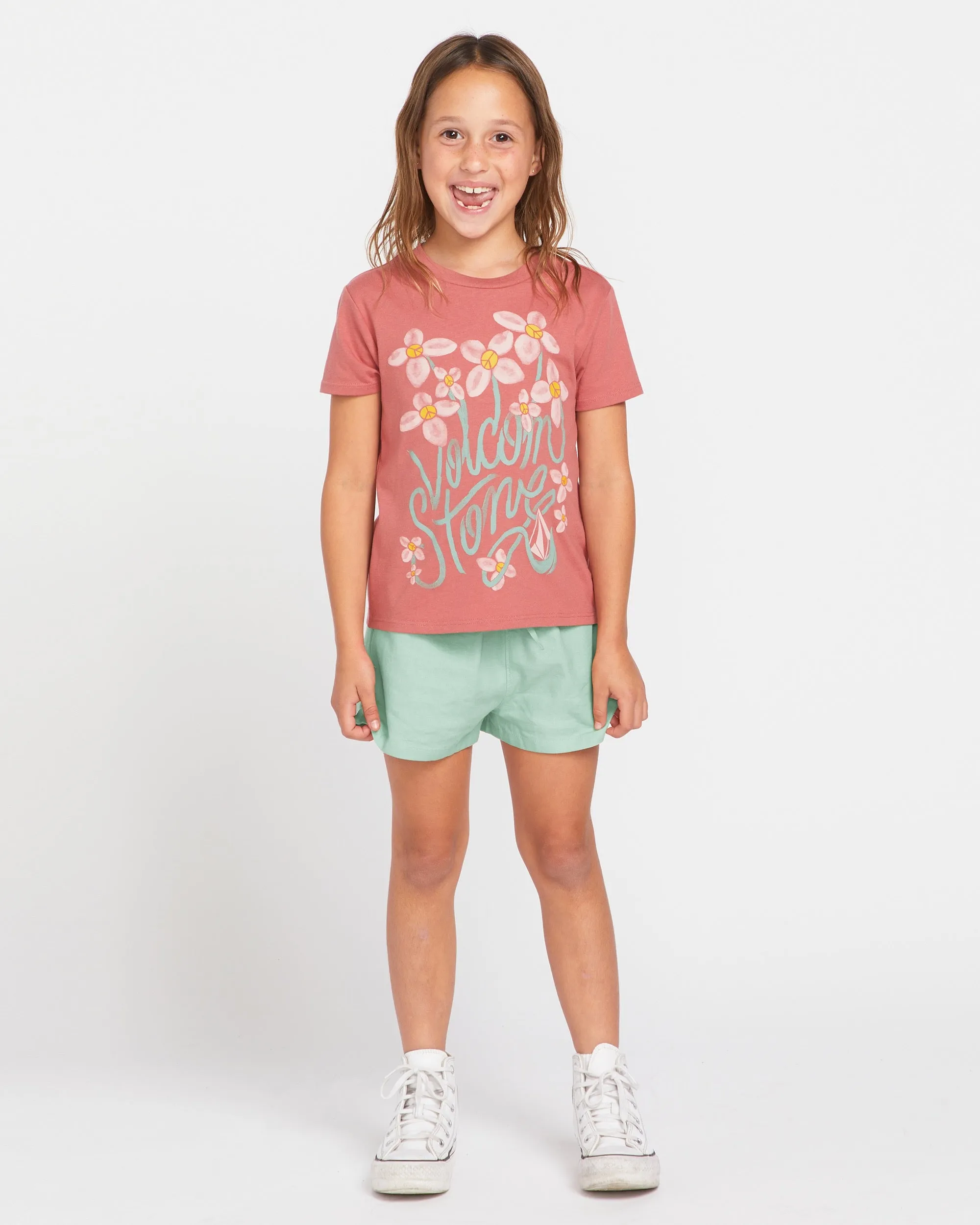 Little Girls Last Party Short Sleeve Tee - Mauve sold by Volcom