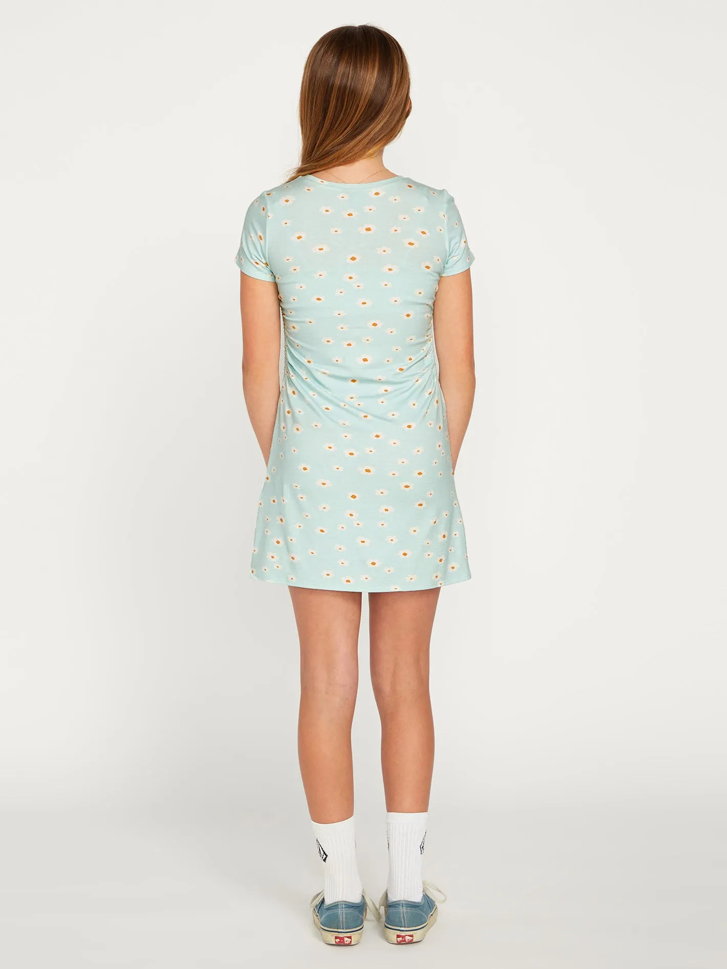 Girls Cryptogram Short Sleeve Dress - Pale Aqua sold by Volcom product image thumbnail 4