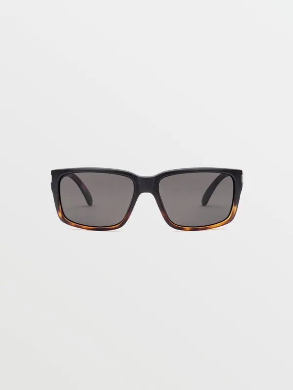 Stoneage Sunglasses - Matte Darkside/Gray Polar sold by Volcom