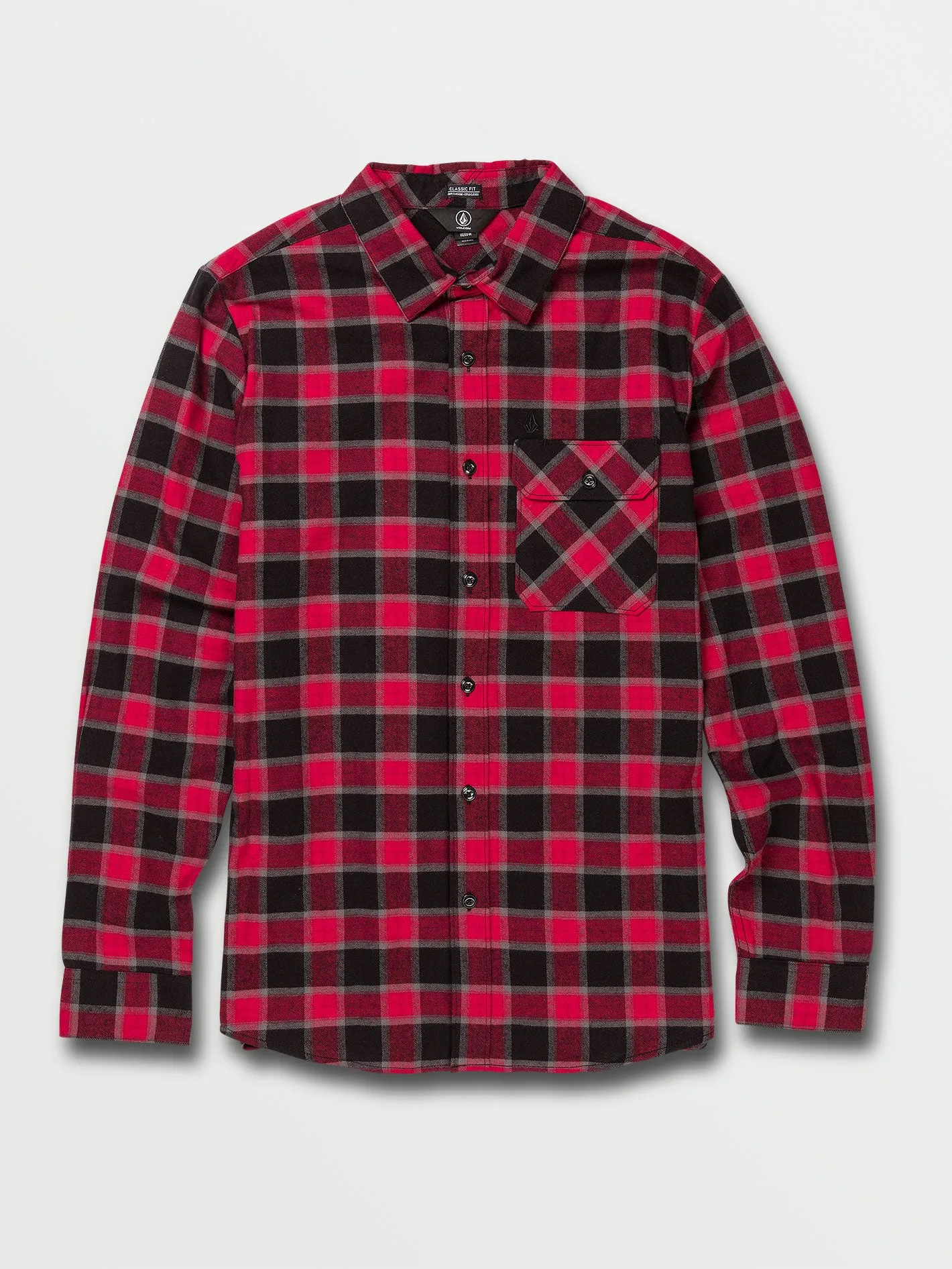 Shadows Long Sleeve Flannel - Black sold by Volcom product image thumbnail 2