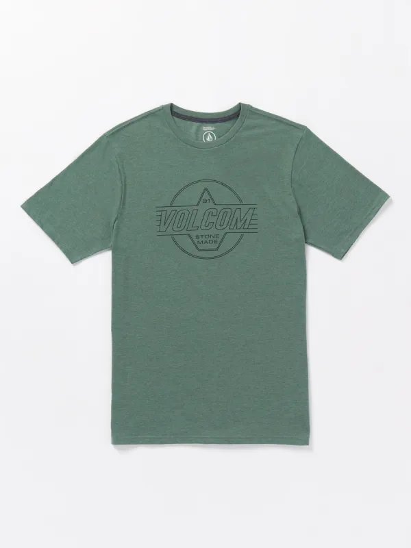 Stone Liner Short Sleeve Tee - Fir Green Heather sold by Volcom
