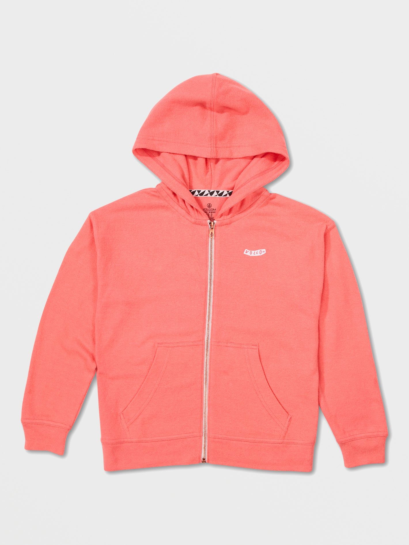Girls Lived In Lounge Zip Sweatshirt - Electric Coral sold by Volcom product image thumbnail 5