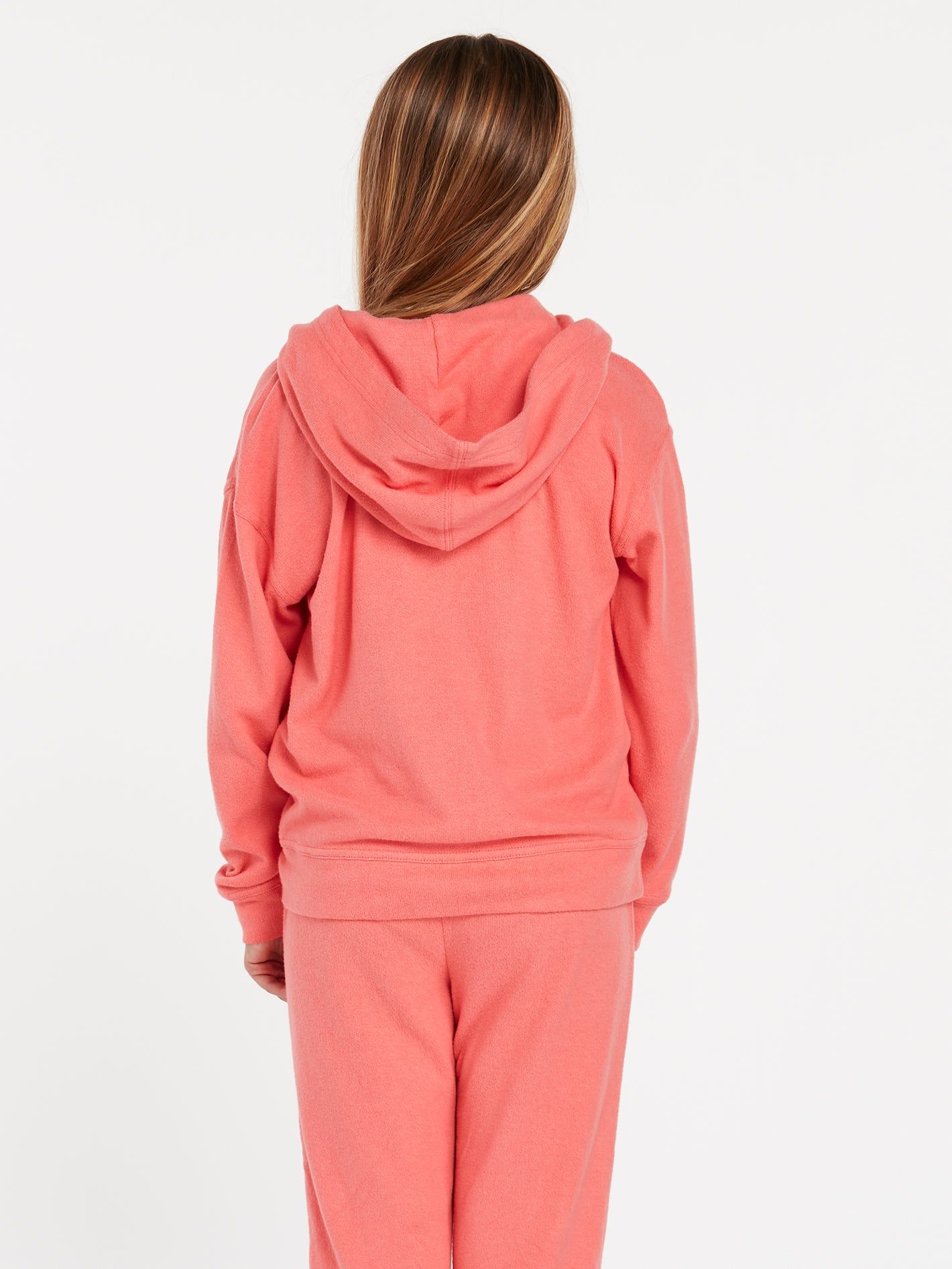 Girls Lived In Lounge Zip Sweatshirt - Electric Coral sold by Volcom product image thumbnail 2