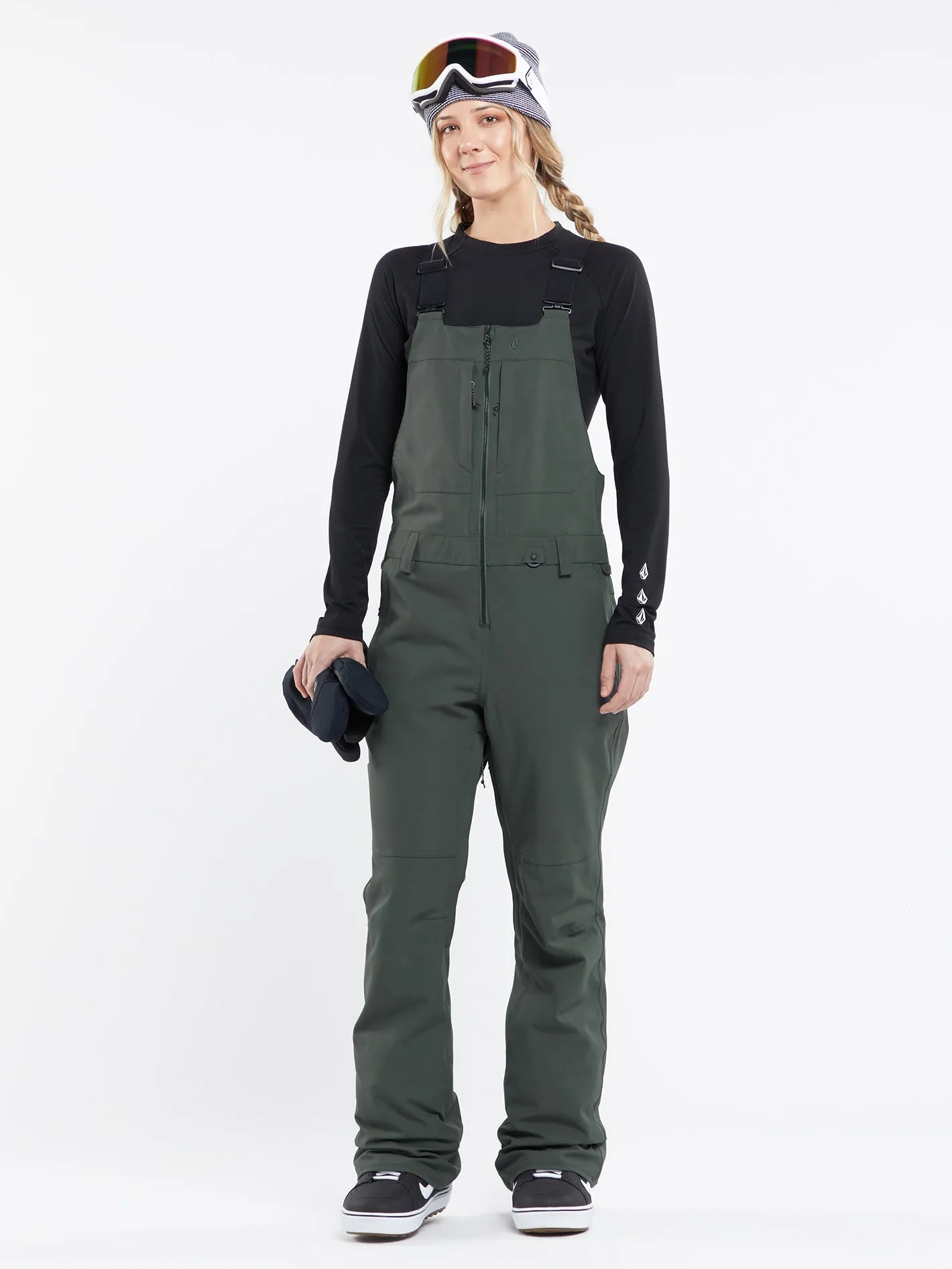 Womens Swift Bib Overalls - Eucalyptus sold by Volcom