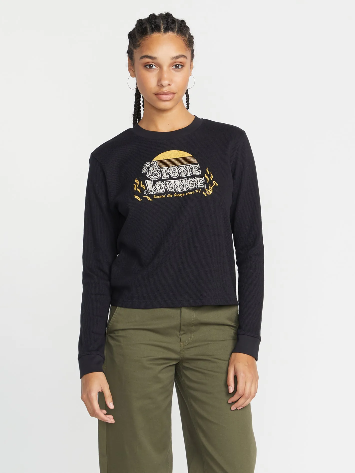 Thermality Long Sleeve Shirt - Black sold by Volcom