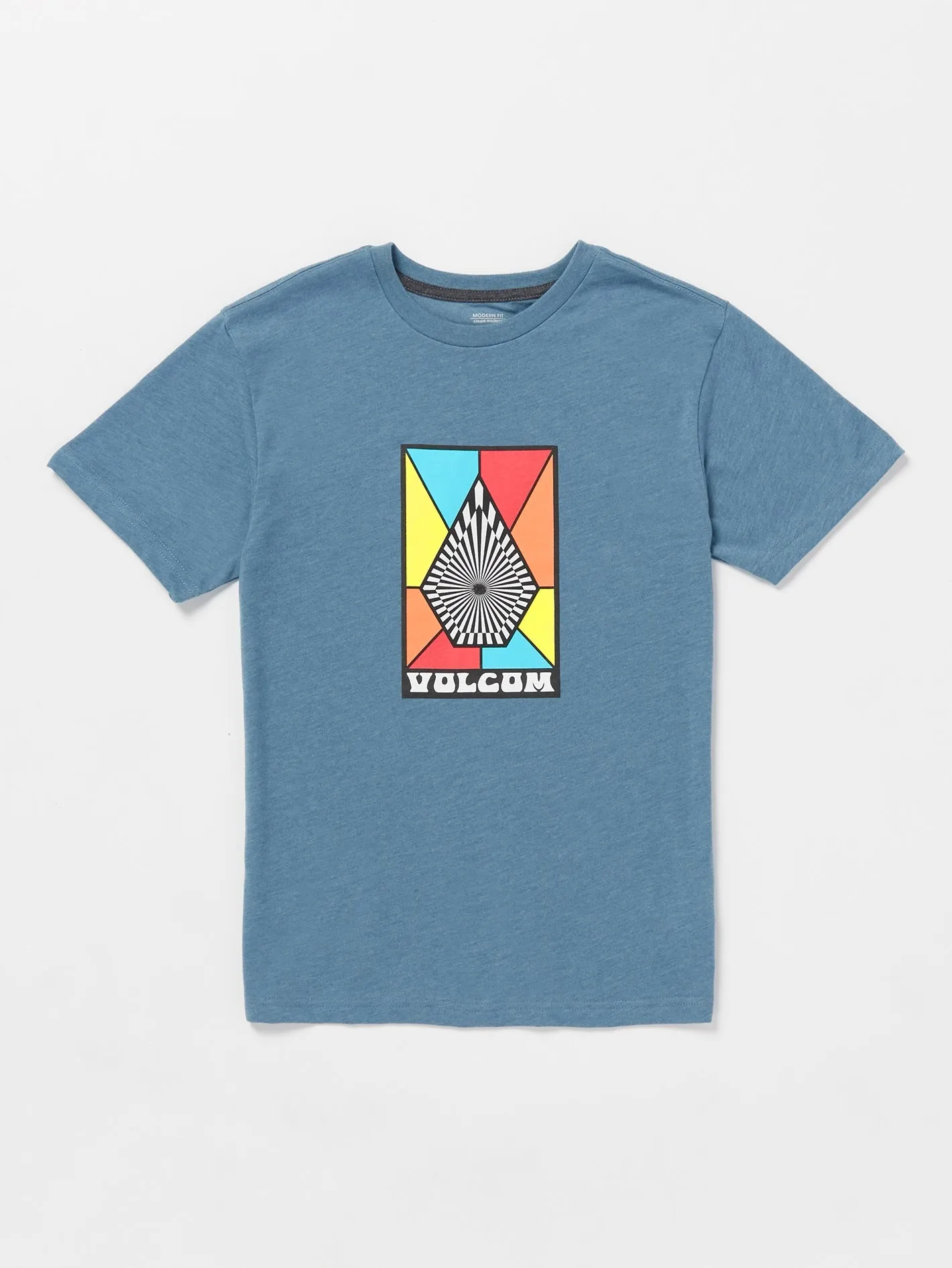 Little Boys Mosiac Short Sleeve Tee - Indigo Ridge Heather sold by Volcom