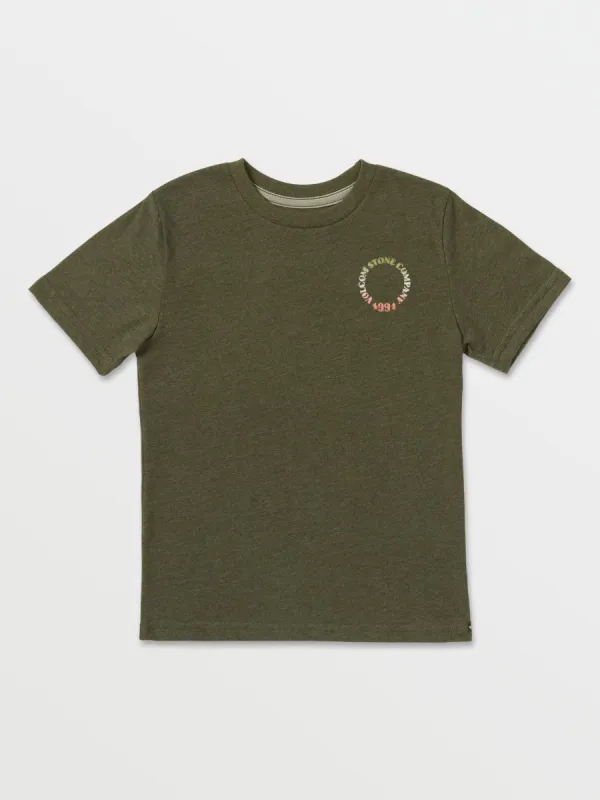 Big Boys Spray Circle Short Sleeve Tee - Martini Olive sold by Volcom