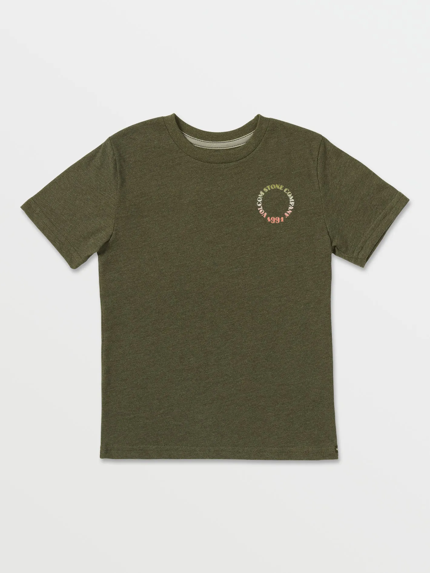 Big Boys Spray Circle Short Sleeve Tee - Martini Olive sold by Volcom