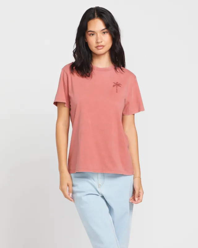 Lock It Up Tee - Mauve Rose sold by Volcom