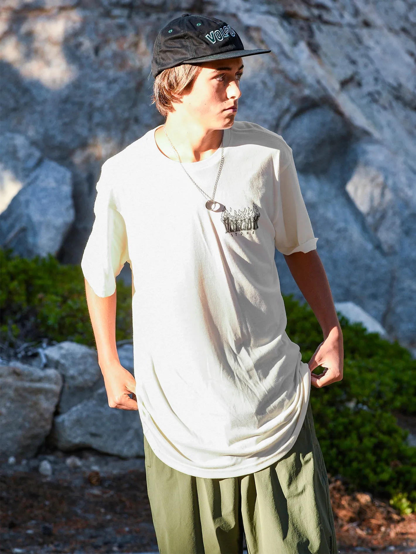 Scorps Short Sleeve Tee - Off White Heater sold by Volcom product image thumbnail 2