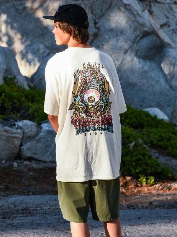 Scorps Short Sleeve Tee - Off White Heater made by Volcom