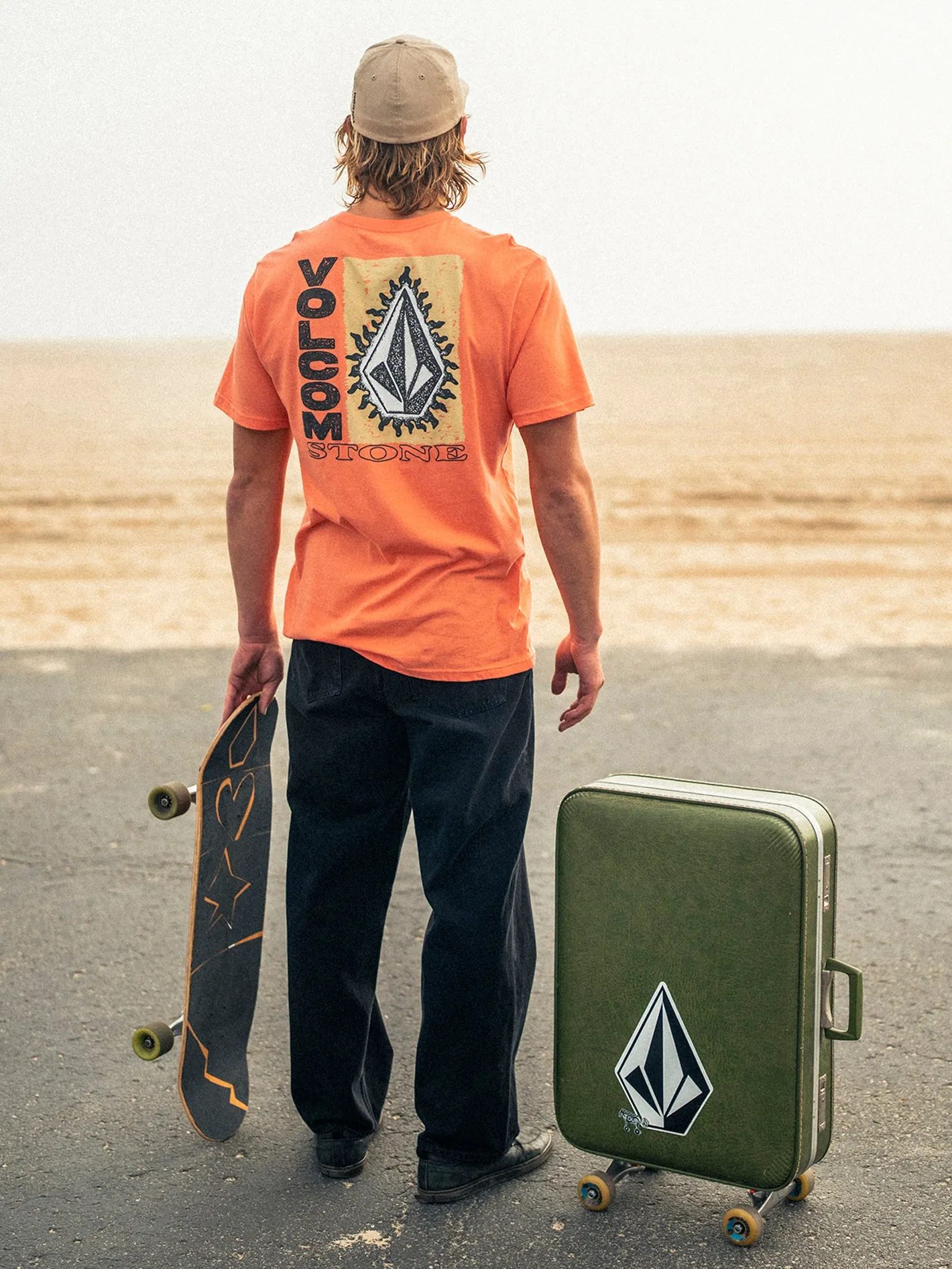 Flamed Short Sleeve Tee - Turbo Orange sold by Volcom