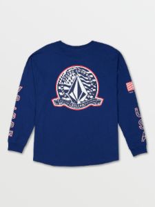 USST Long Sleeve Tee - Blue (2022) sold by Volcom