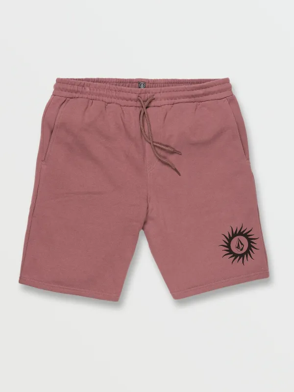 Booker Fleece Shorts - Bordeaux Brown sold by Volcom