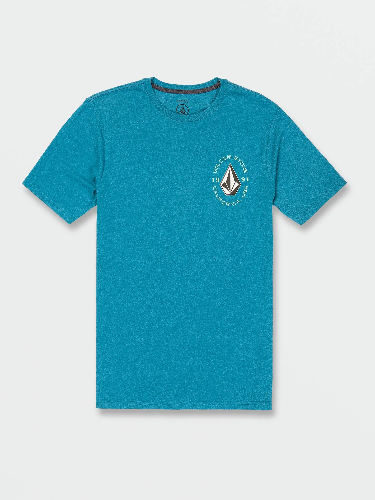 Dragnaut Short Sleeve Tee - Ocean Teal Heather sold by Volcom