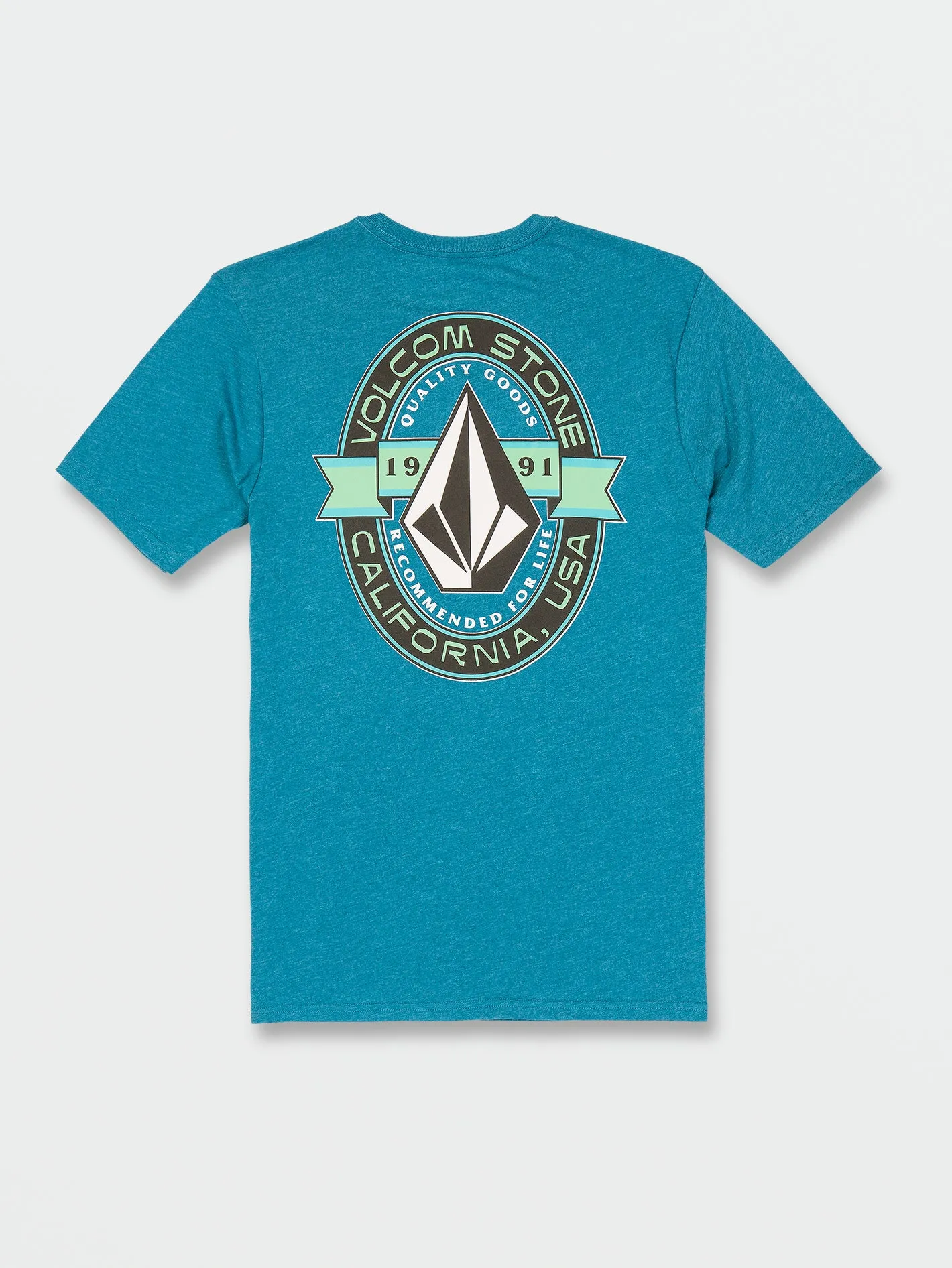 Dragnaut Short Sleeve Tee - Ocean Teal Heather sold by Volcom product image thumbnail 2