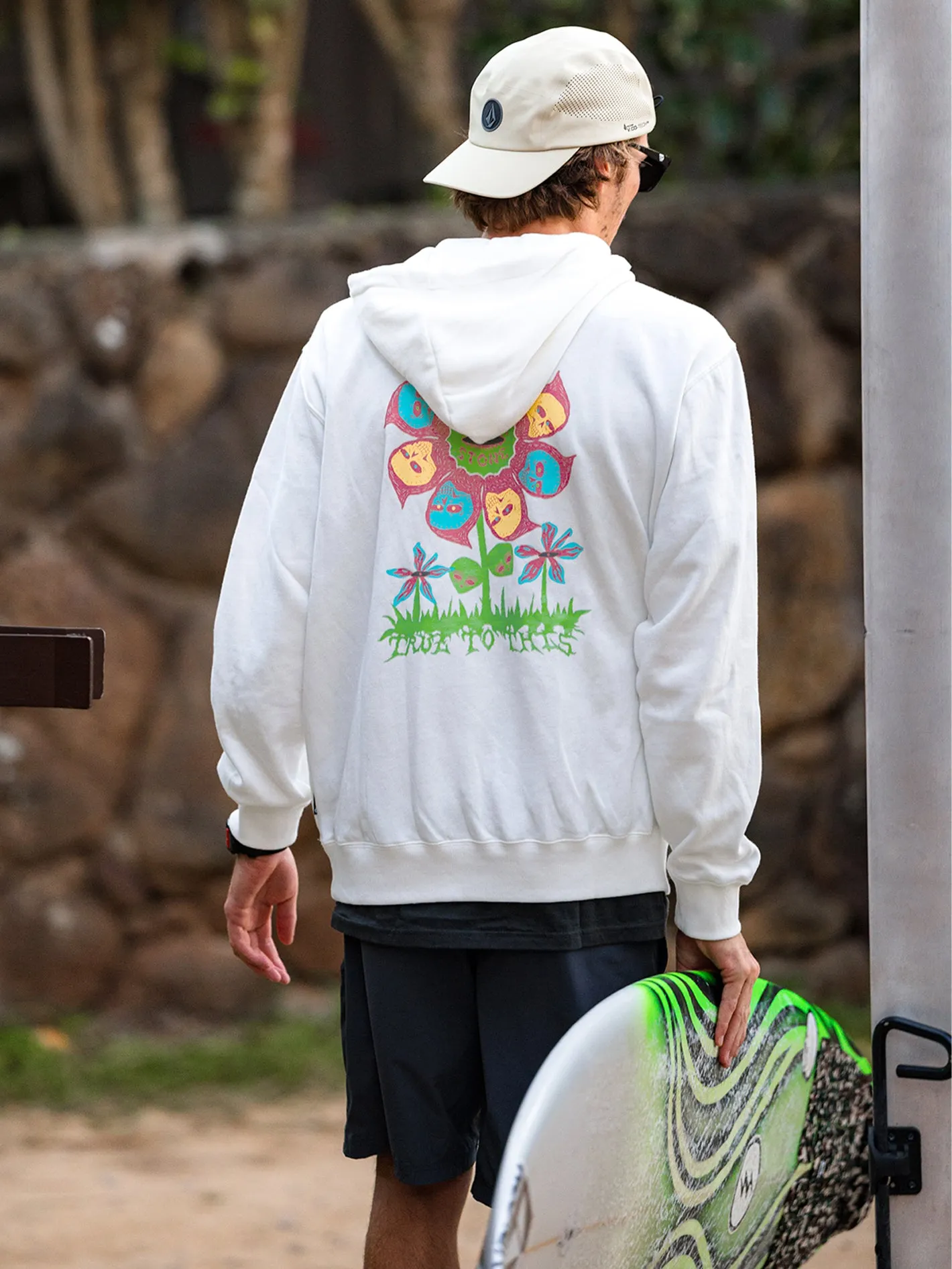 Earth Tripper Pullover Sweatshirt - Off White sold by Volcom product image thumbnail 2