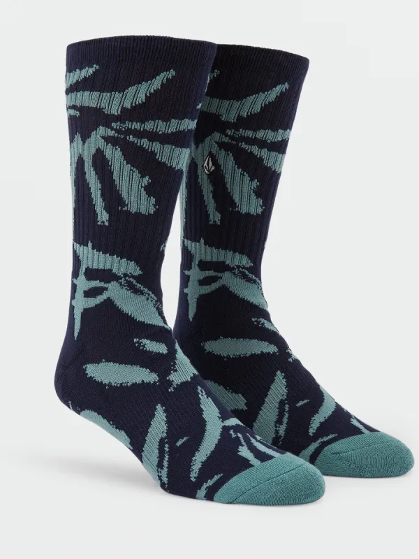 Vibes Socks - Army Green Combo made by Volcom