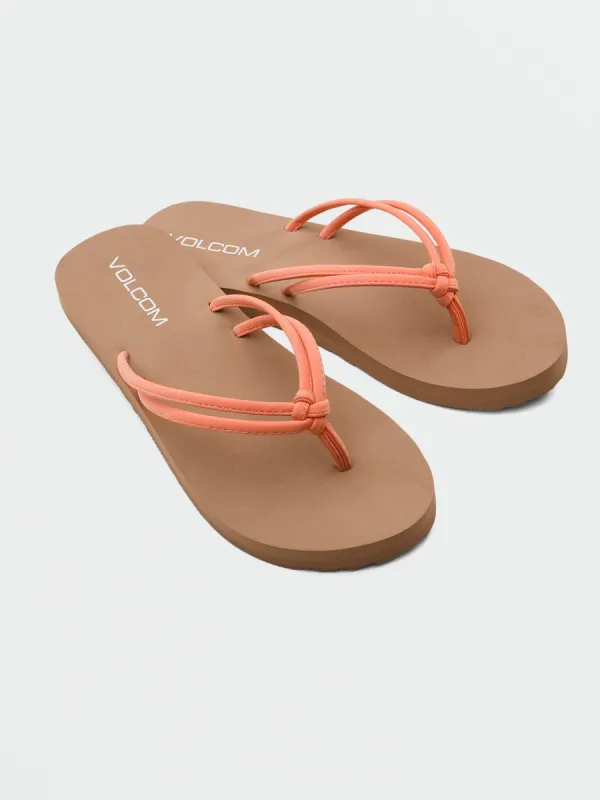 Girls Forever And Ever Sandals - Papaya sold by Volcom