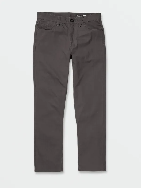 Solver 5 Pocket Slub Modern Fit Pants - Storm Cloud sold by Volcom