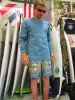 Big Boys Iconic Stone Long Sleeve Tee - Indigo Ridge sold by Volcom