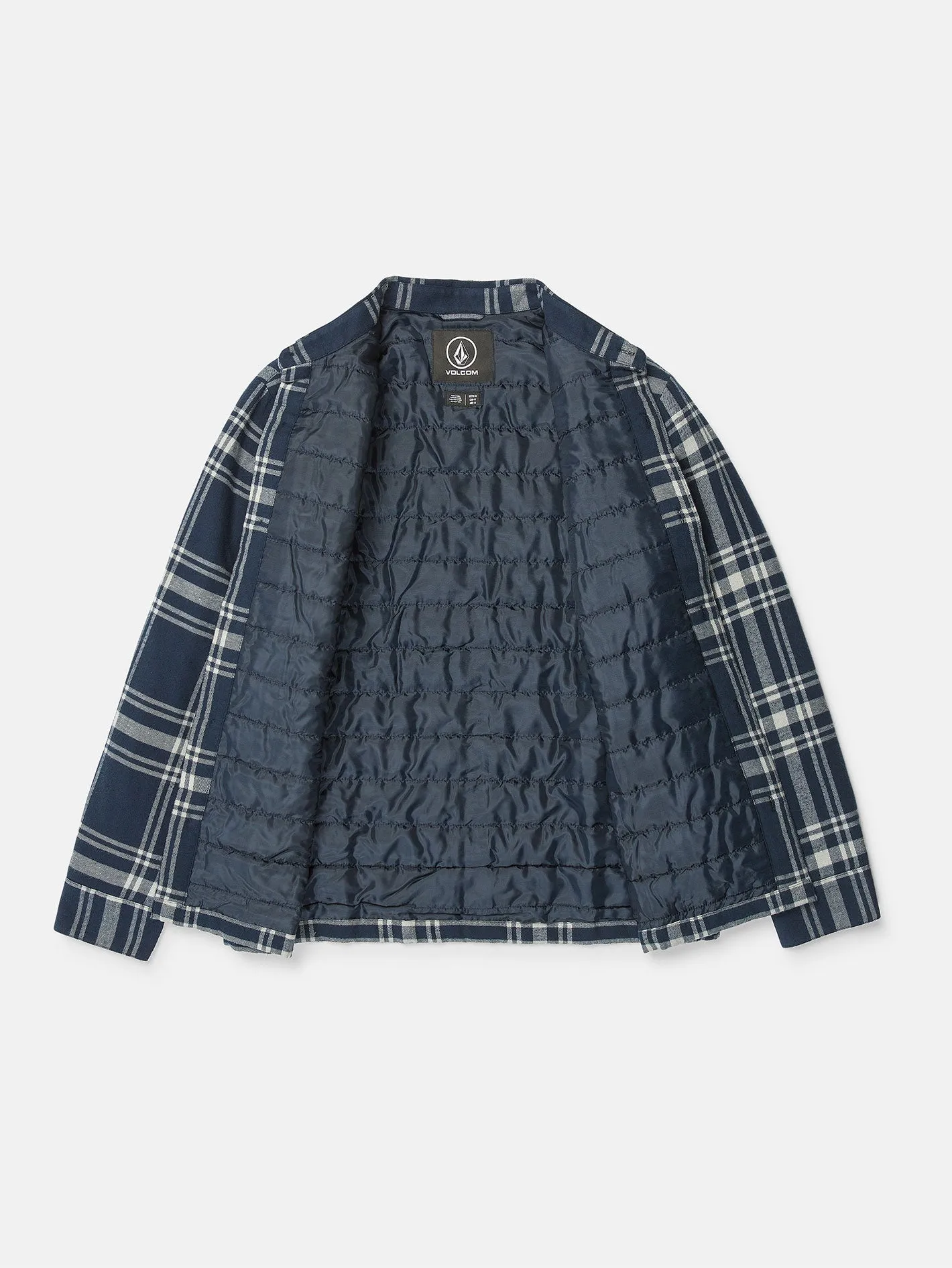 Northport Lined Long Sleeve Flannel - Navy sold by Volcom product image thumbnail 3