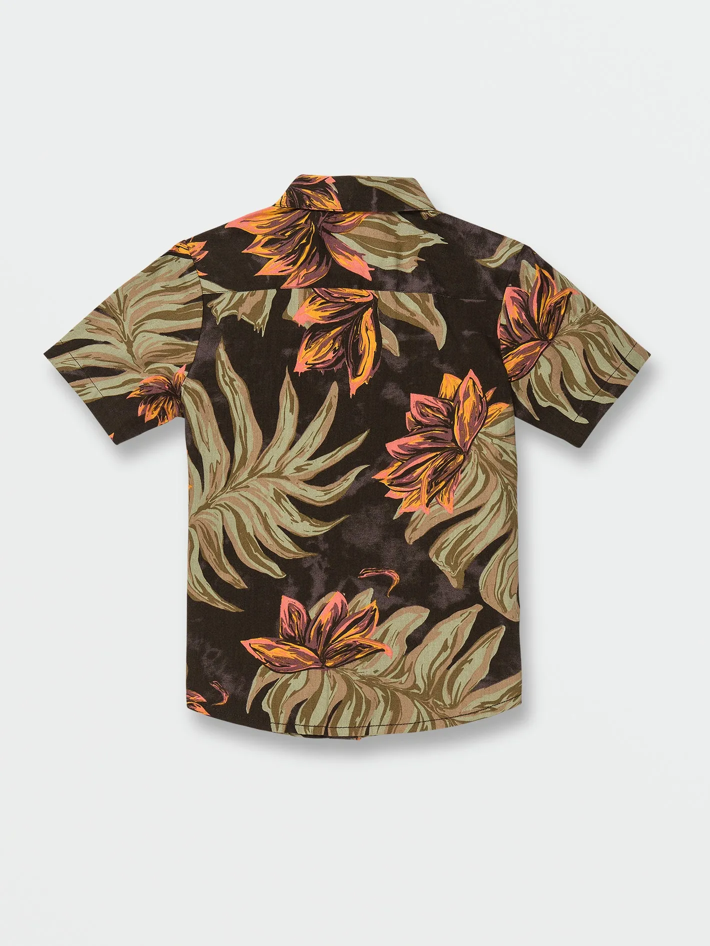 Little Boys Marble Floral Short Sleeve Shirt - Rinsed Black sold by Volcom product image thumbnail 2