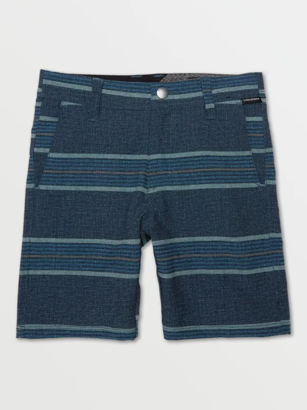 Little Boys Frickin Surf N' Turf Static Short - Navy sold by Volcom