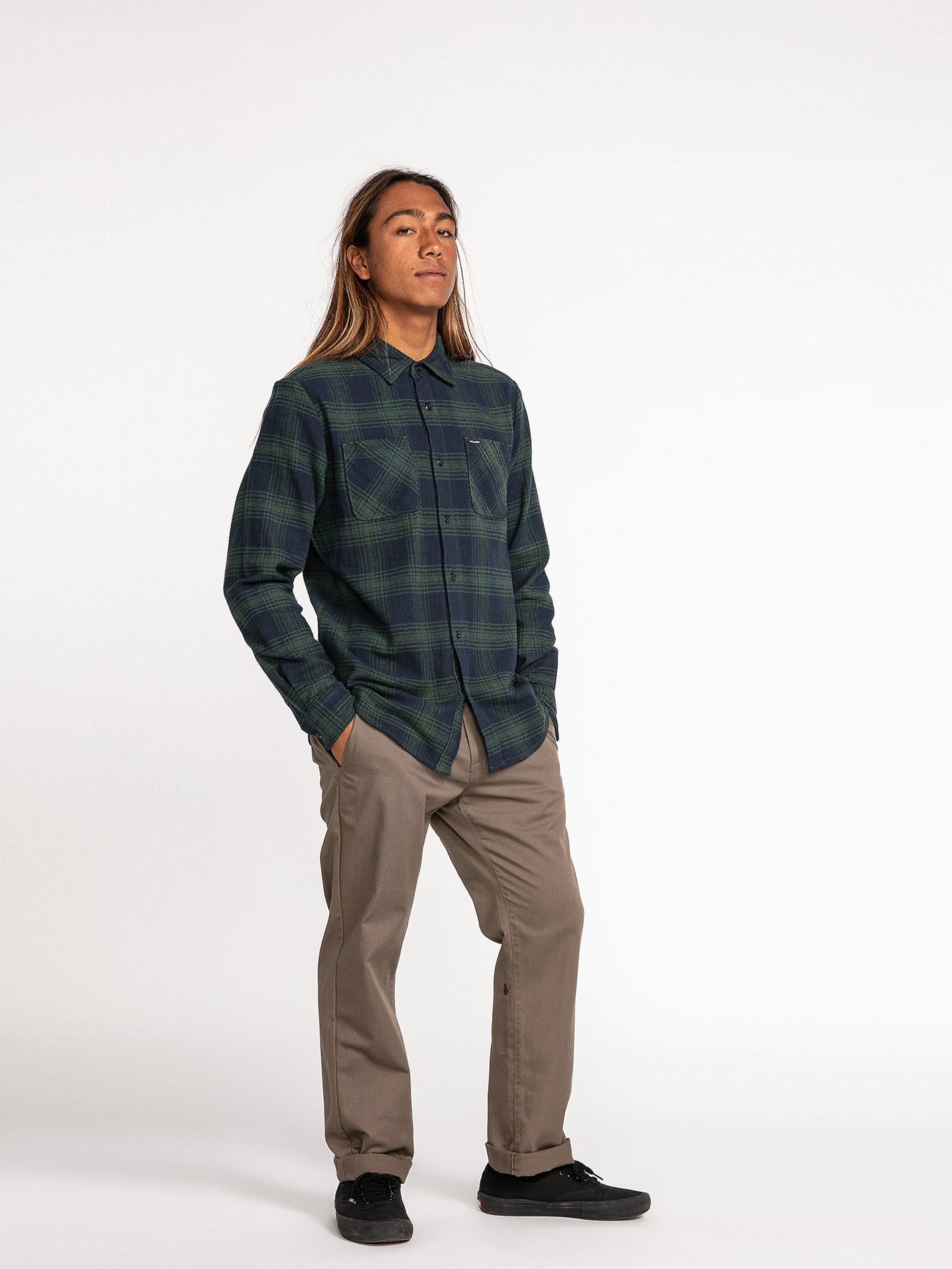 Tone Stone Long Sleeve Shirt - Cedar Green sold by Volcom product image thumbnail 2