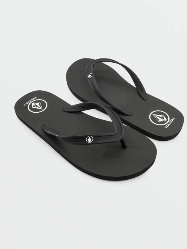 Rocker 2 Solid Sandals - Black sold by Volcom