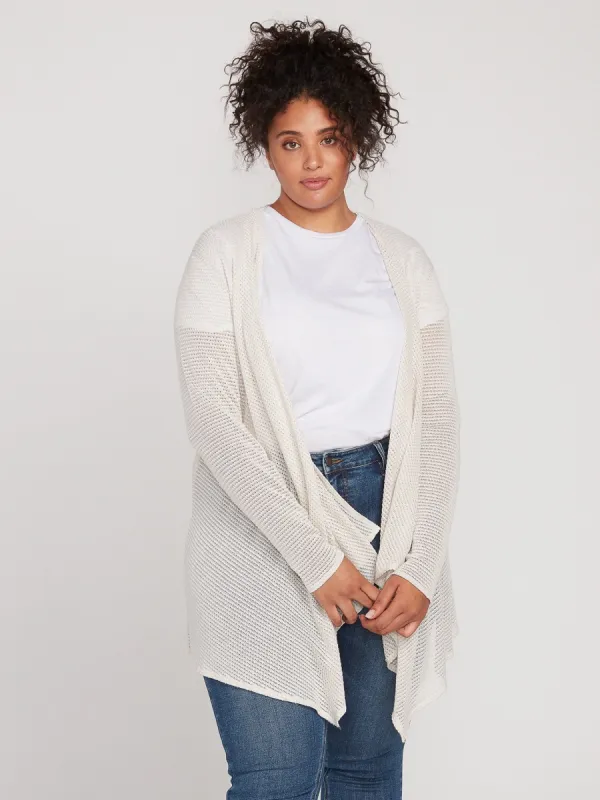 Go Go Wrap Plus Size Cardigan - Oatmeal sold by Volcom