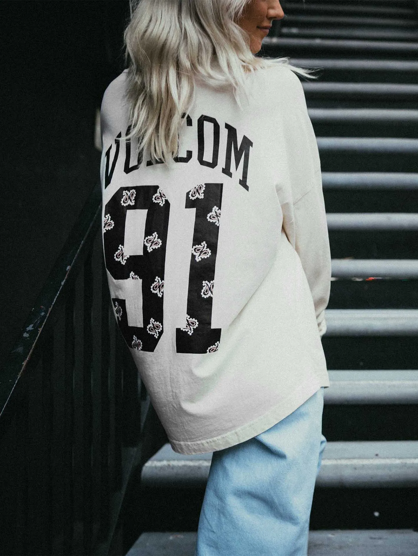 Werkin Doubles Long Sleeve Shirt - Cloud sold by Volcom