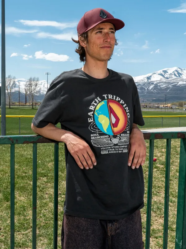 Farm to Yarn Section Short Sleeve Tee - Stealth sold by Volcom