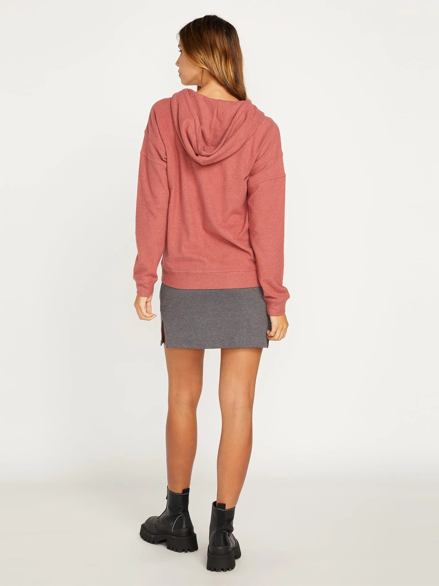 Lived in Lounge Zip Hoodie - Rosewood sold by Volcom product image thumbnail 3