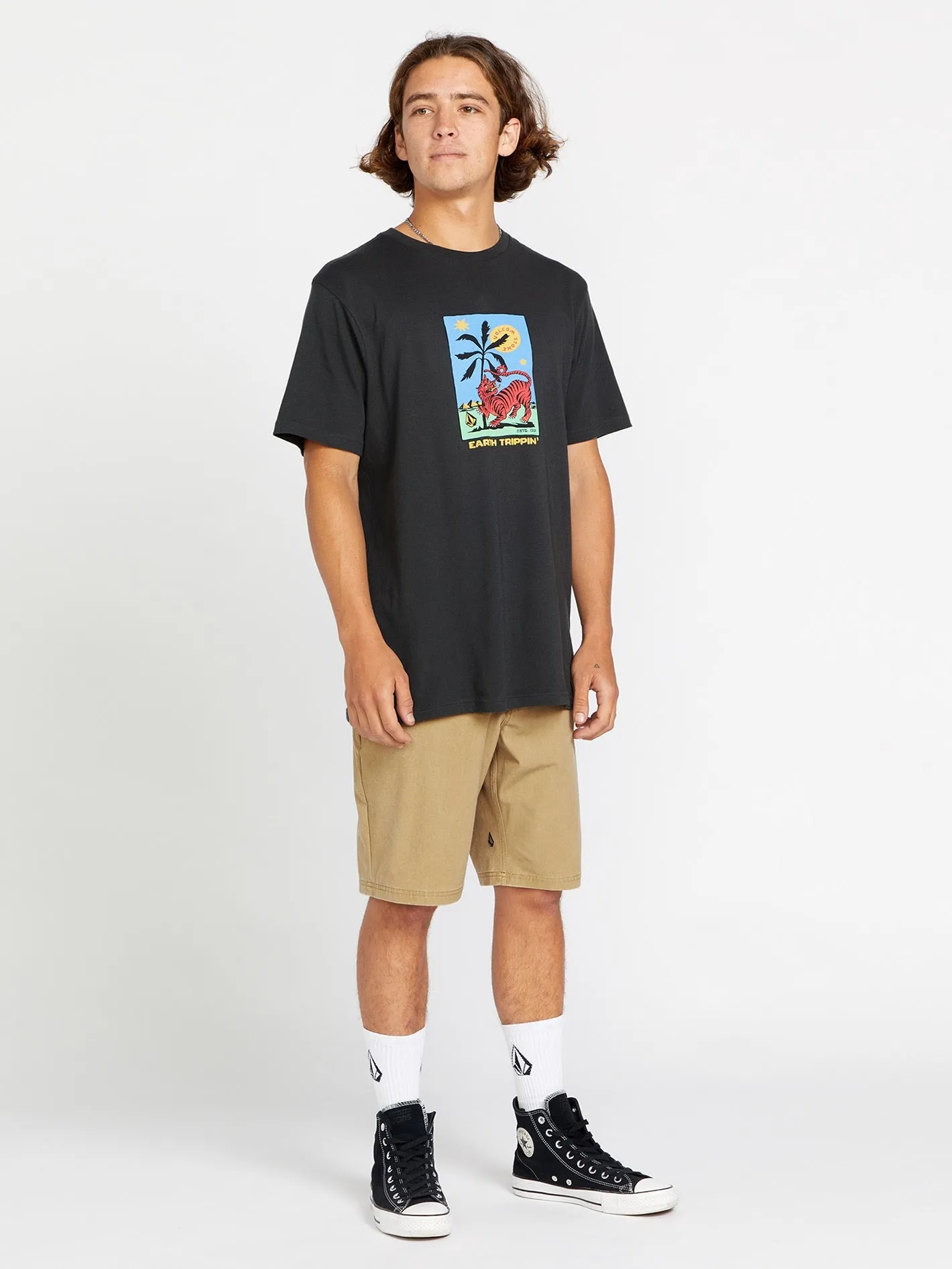 Tarot Tiger Fty Short Sleeve Tee - Stealth sold by Volcom product image thumbnail 3