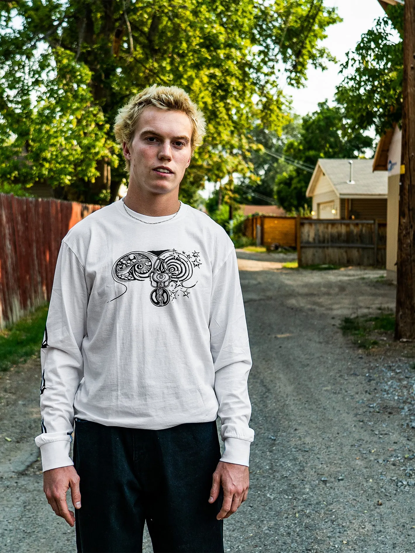 Jamie Lynn Featured Artist Long Sleeve Tee - White sold by Volcom product image thumbnail 2