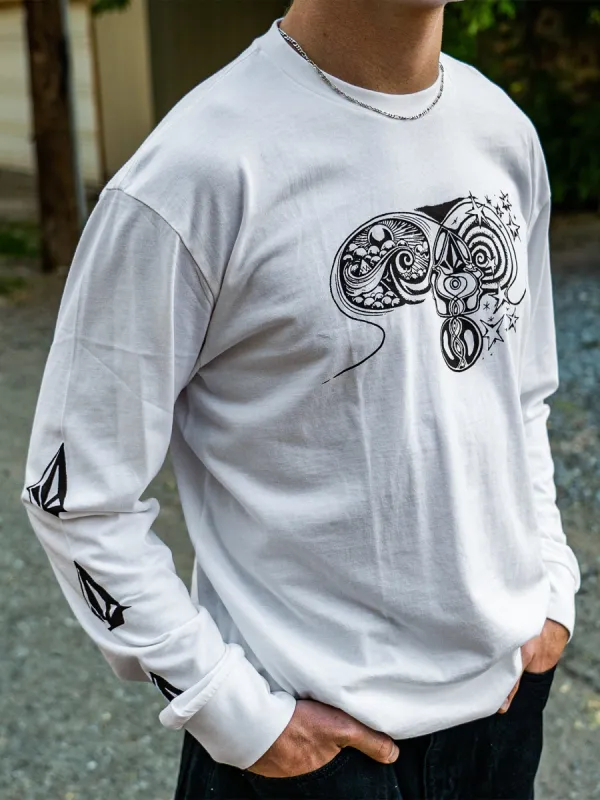 Jamie Lynn Featured Artist Long Sleeve Tee - White sold by Volcom