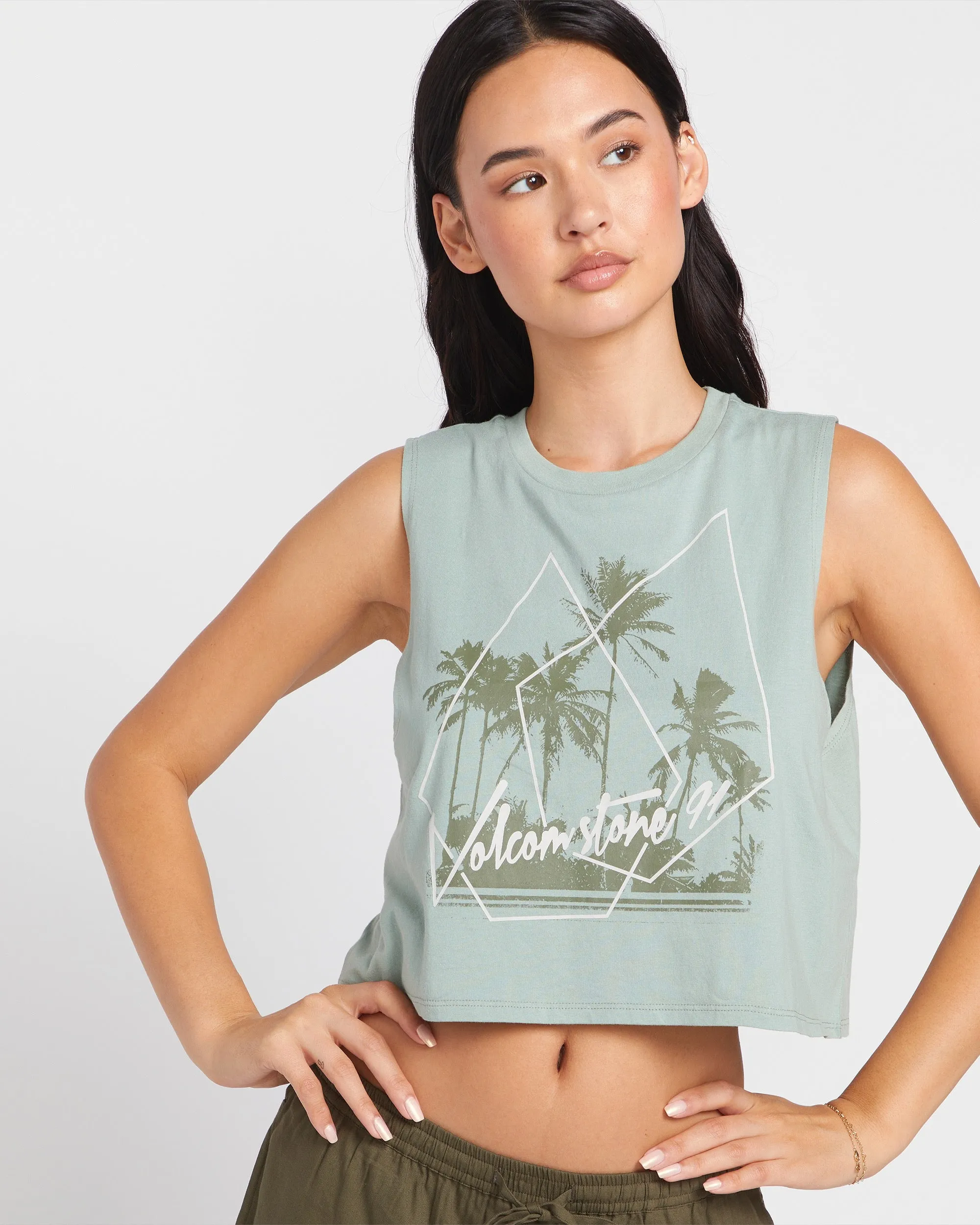 Stone Hour Crop Top - Sea Glass sold by Volcom product image thumbnail 3