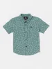 Little Boys Interstone Short Sleeve Shirt - Service Blue sold by Volcom