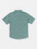 Little Boys Interstone Short Sleeve Shirt - Service Blue sold by Volcom